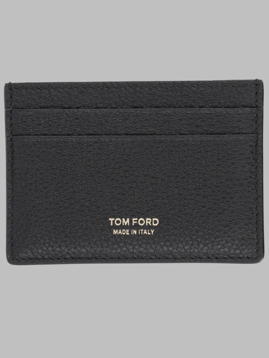 Tom Ford Women's Portacarte Classico in Pelle Fiore Morbida Black