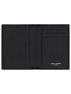 Saint Laurent Men's Card Holder with Cassandre Black, view 3