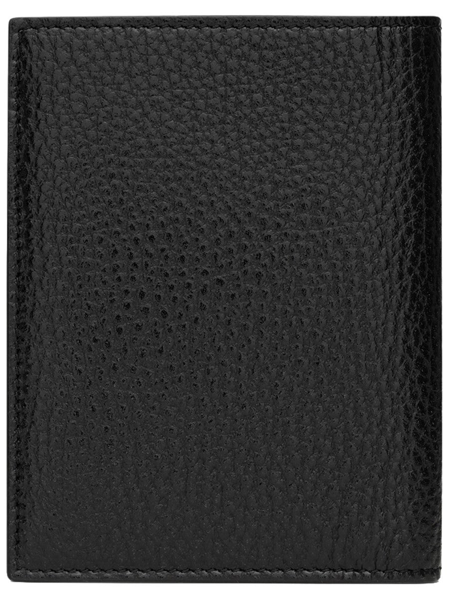 Saint Laurent Men's Portacarte Con Cassandre Black