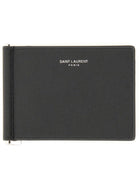 Saint Laurent Men's Card Holder with Clip Banconote Black