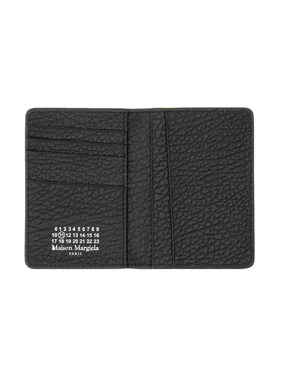 Maison Margiela Unisex Portacarte Bifold Four Stitches Black