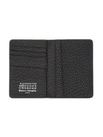 Maison Margiela Unisex Portacarte Bifold Four Stitches Black