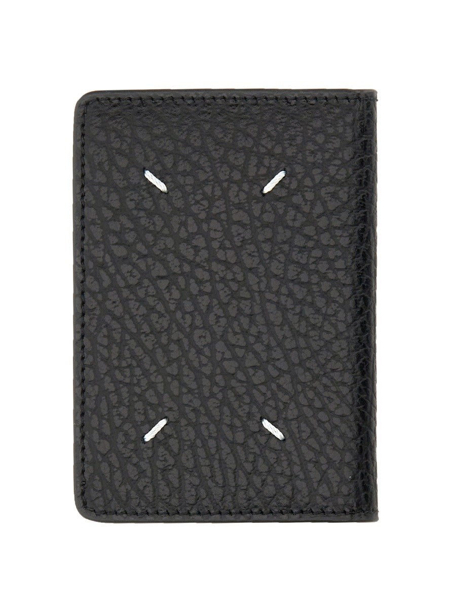 Maison Margiela Unisex Portacarte Bifold Four Stitches Black