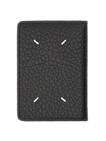 Maison Margiela Unisex Portacarte Bifold Four Stitches Black