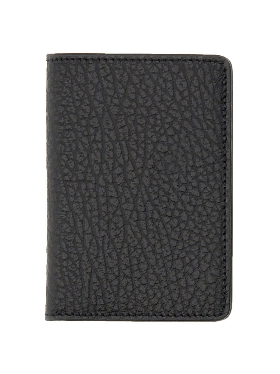 Maison Margiela Unisex Portacarte Bifold Four Stitches Black
