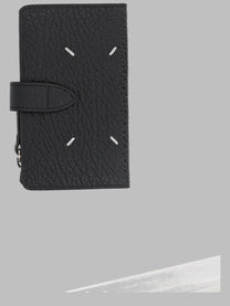 Maison Margiela Unisex Portacarte Con Zip Black