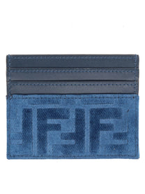 Fendi Women's Portacarte FF Diamonds Blue