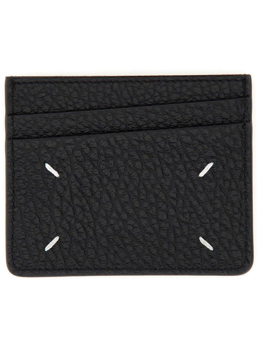 Maison Margiela Unisex Portacarte Four Stitches Black