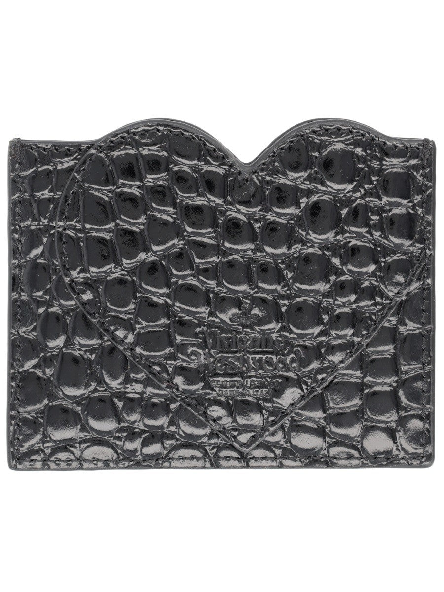 Vivienne Westwood Women's Heart Card Holder Black, view 2