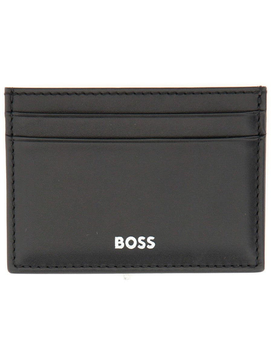 Boss Men's Leather Card Holder Black