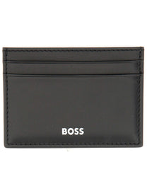 Boss Men's Leather Card Holder Black