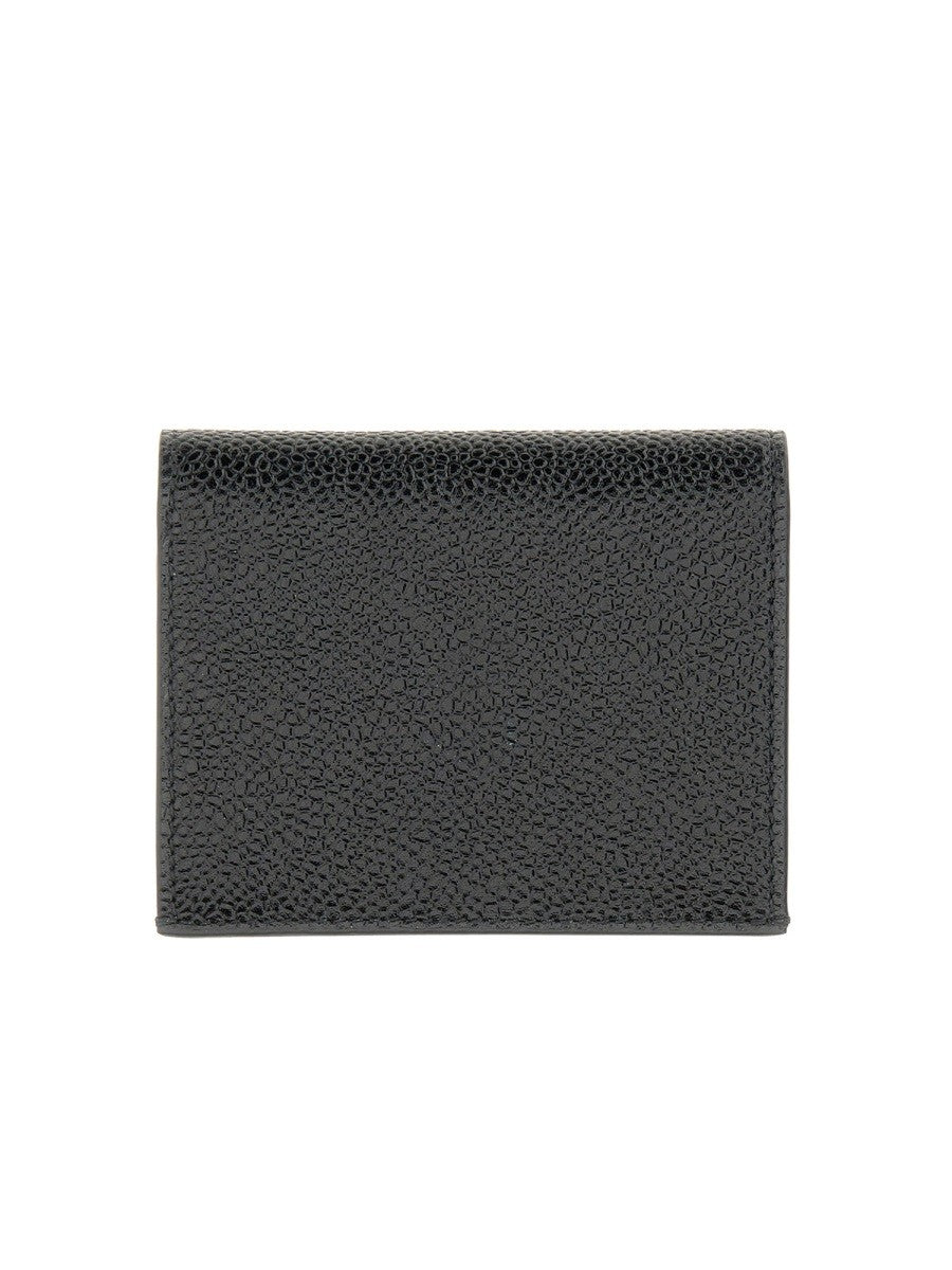 Thom Browne Men's Portacarte in Pelle Black