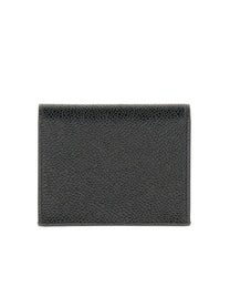 Thom Browne Men's Portacarte in Pelle Black