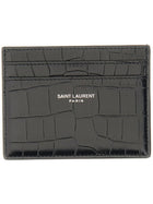 Saint Laurent Men's Leather Card Holder Black
