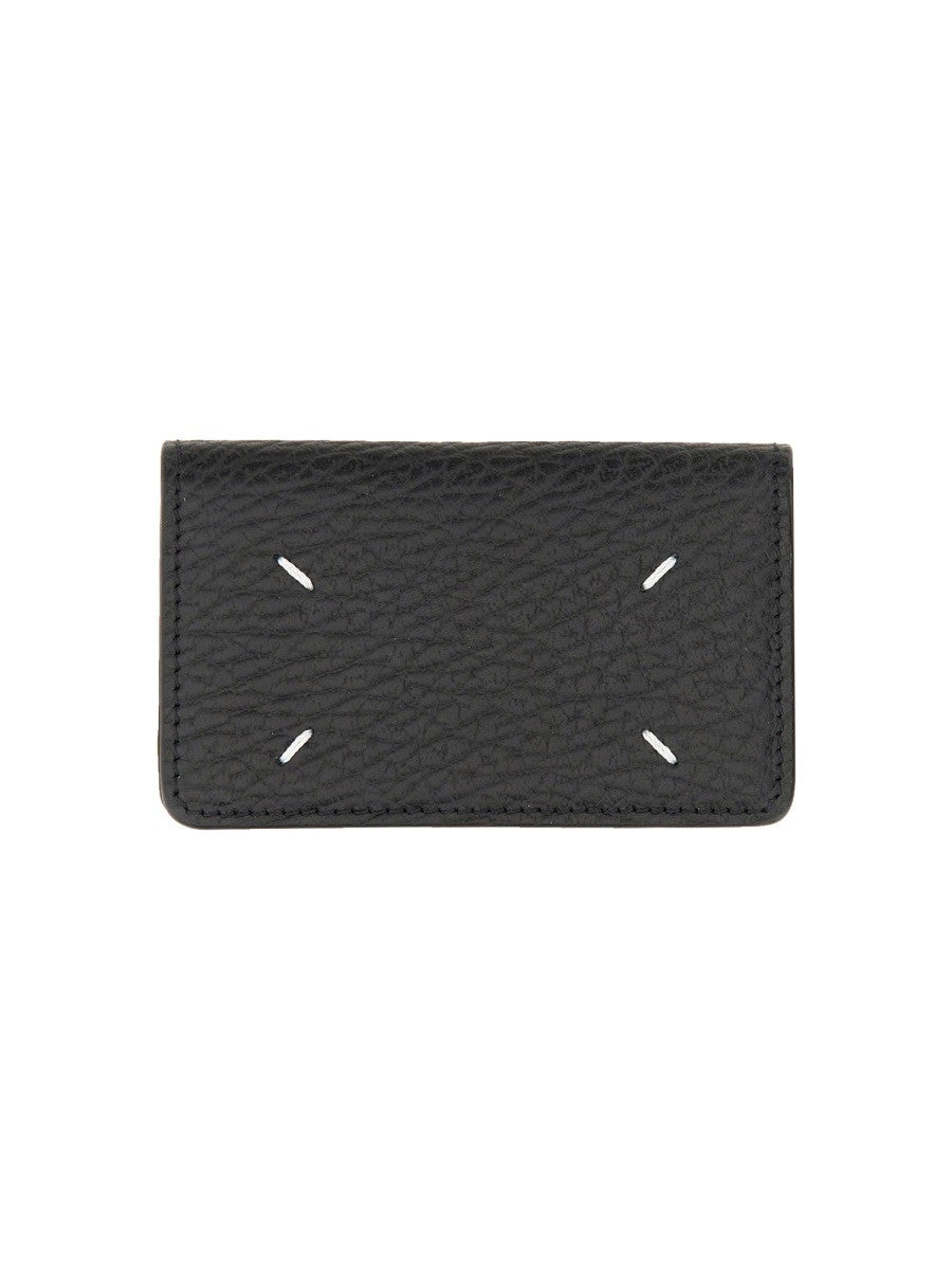 Maison Margiela Unisex Portacarte Four Stitches Black