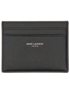 Saint Laurent Men's Leather Card Holder Black