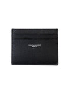 Saint Laurent Men's Leather Card Holder Black
