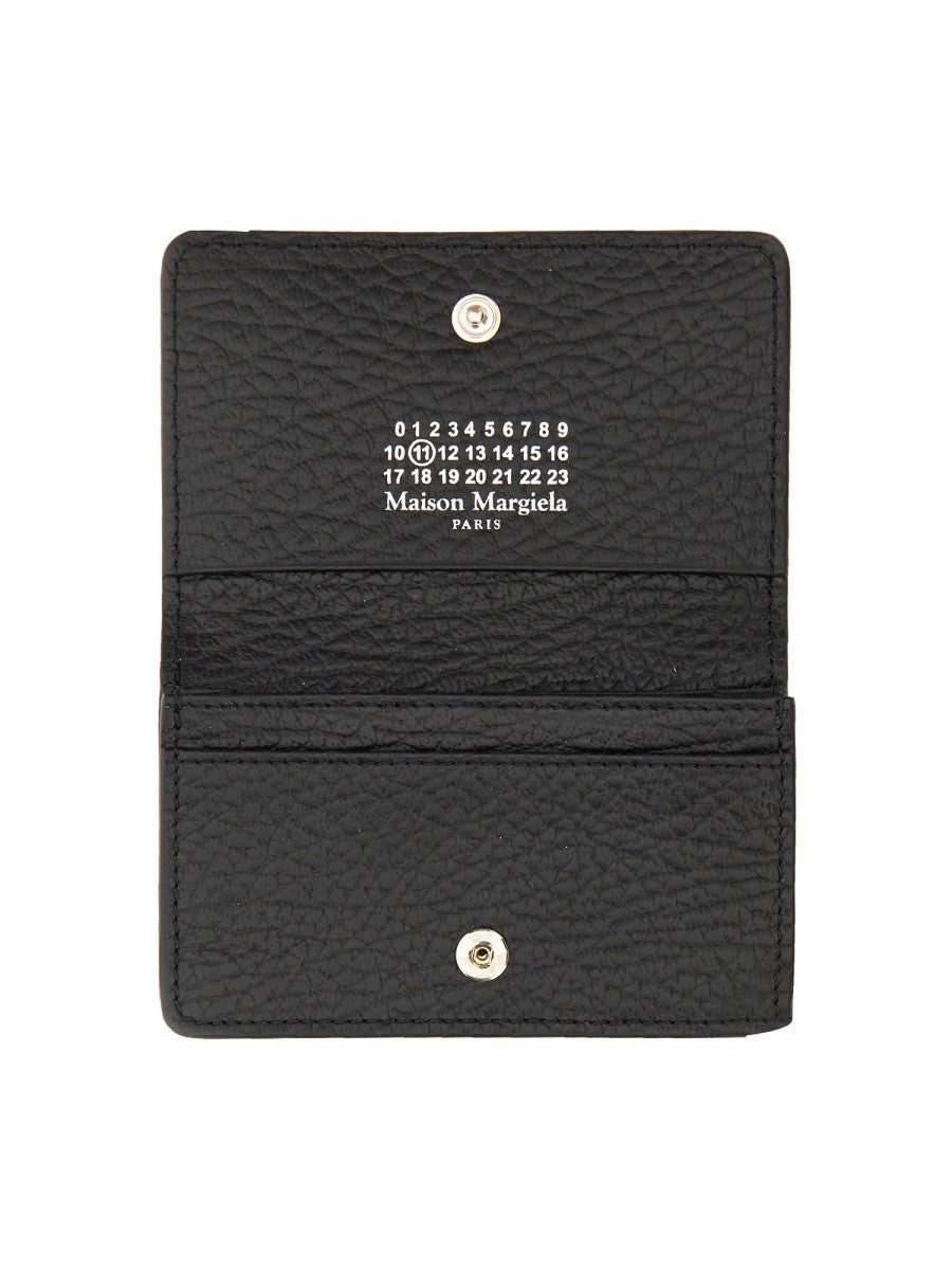 Maison Margiela Unisex Portacarte Four Stitches Black