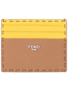 Fendi Men's Leather Card Holder Brown