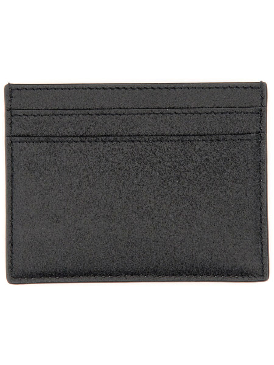 Saint Laurent Men's Leather Card Holder Black, view 2