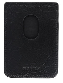 Balenciaga Men's Printed Magnetico Card Holder Black, view 2