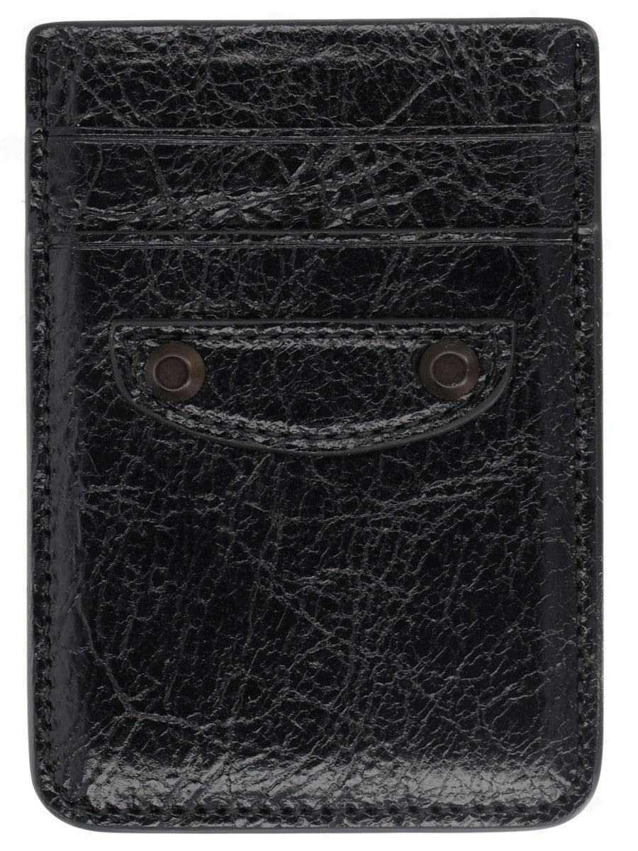 Balenciaga Men's Magnetico LE City Card Holder Black, view 2