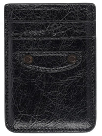 Balenciaga Men's Magnetico LE City Card Holder Black, view 2