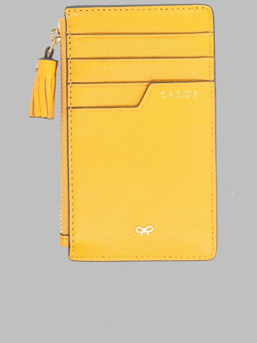 Anya Hindmarch Women's Portacarte Sushi NO KO Con Zip Yellow