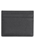 Valentino Men's Leather Vlogo Card Holder Black, view 2