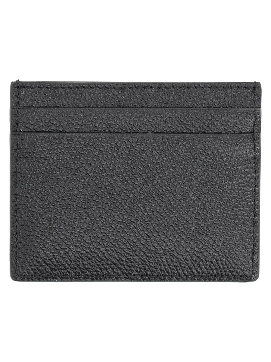 Valentino Men's Portacarte Vlogo in Pelle Black