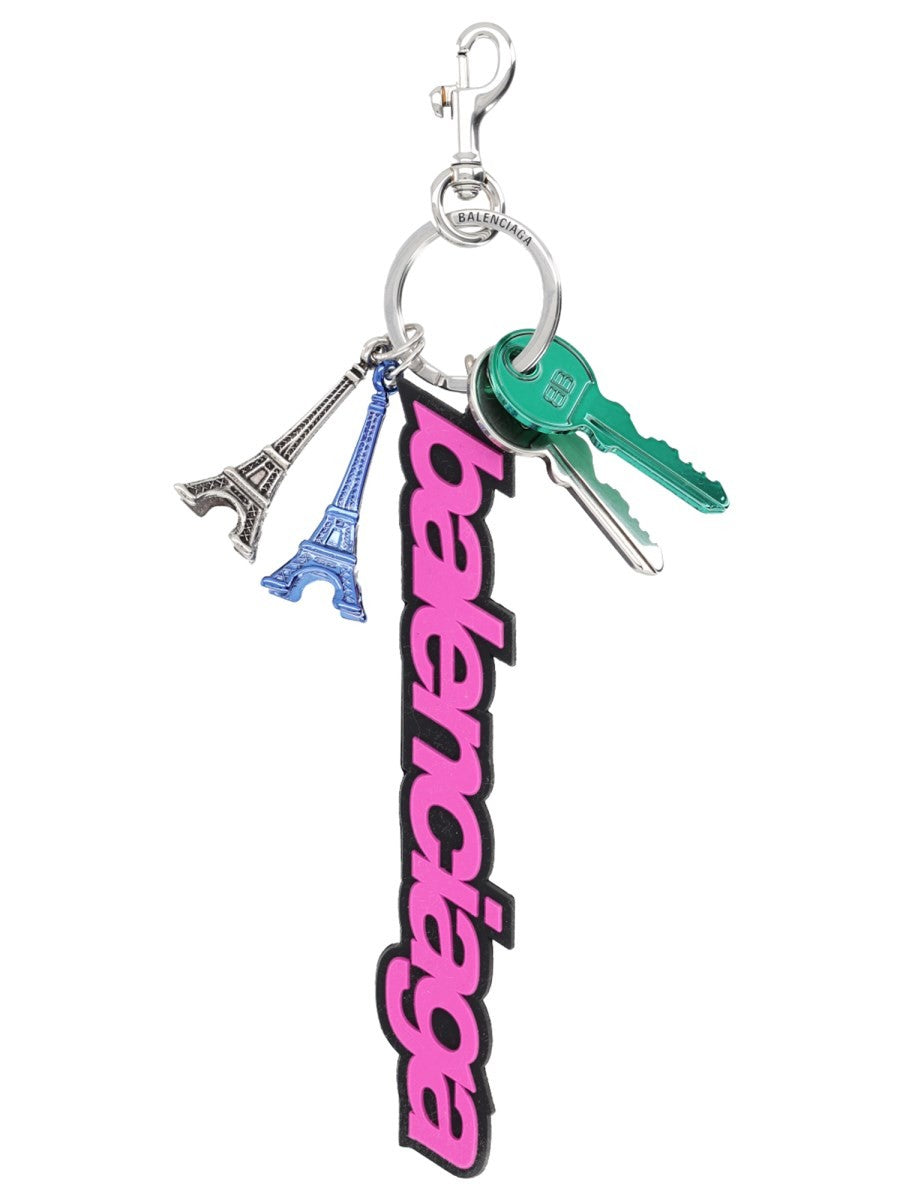 Balenciaga Women's Portachiavi Biker Pink