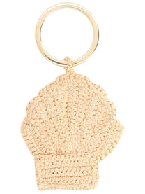 Manebi Women's Portachiavi in Rafia Beige