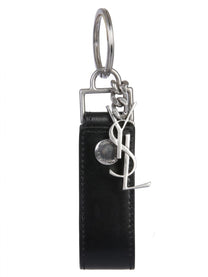 Saint Laurent Men's Portachiavi Monogram Black