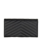 Saint Laurent Women's Portafogli with Monogram Black, view 2