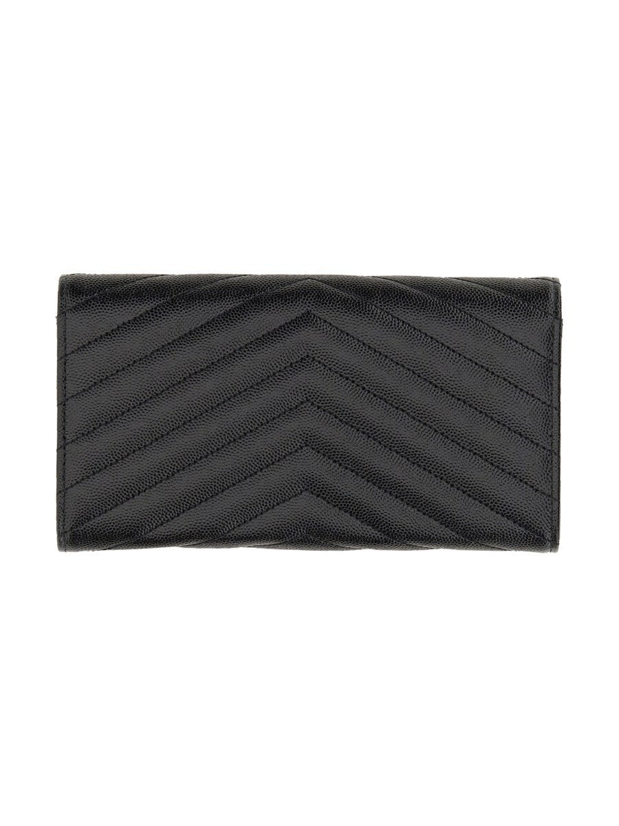 Saint Laurent Women's Portafogli Con Monogram Black