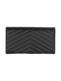 Saint Laurent Women's Portafogli Con Monogram Black