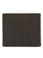 Bottega Veneta Men's Bi Fold Wallet with Motif Woven Brown, view 2