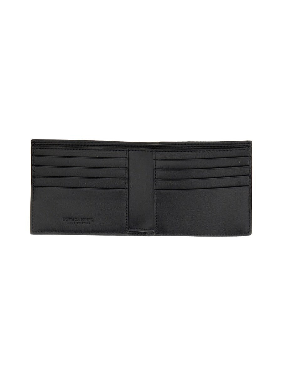Bottega Veneta Men's Leather BI Fold Wallet Black, view 4