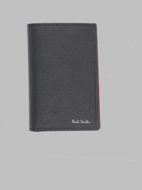 Paul Smith Men's Portafoglio BI Fold in Pelle Black