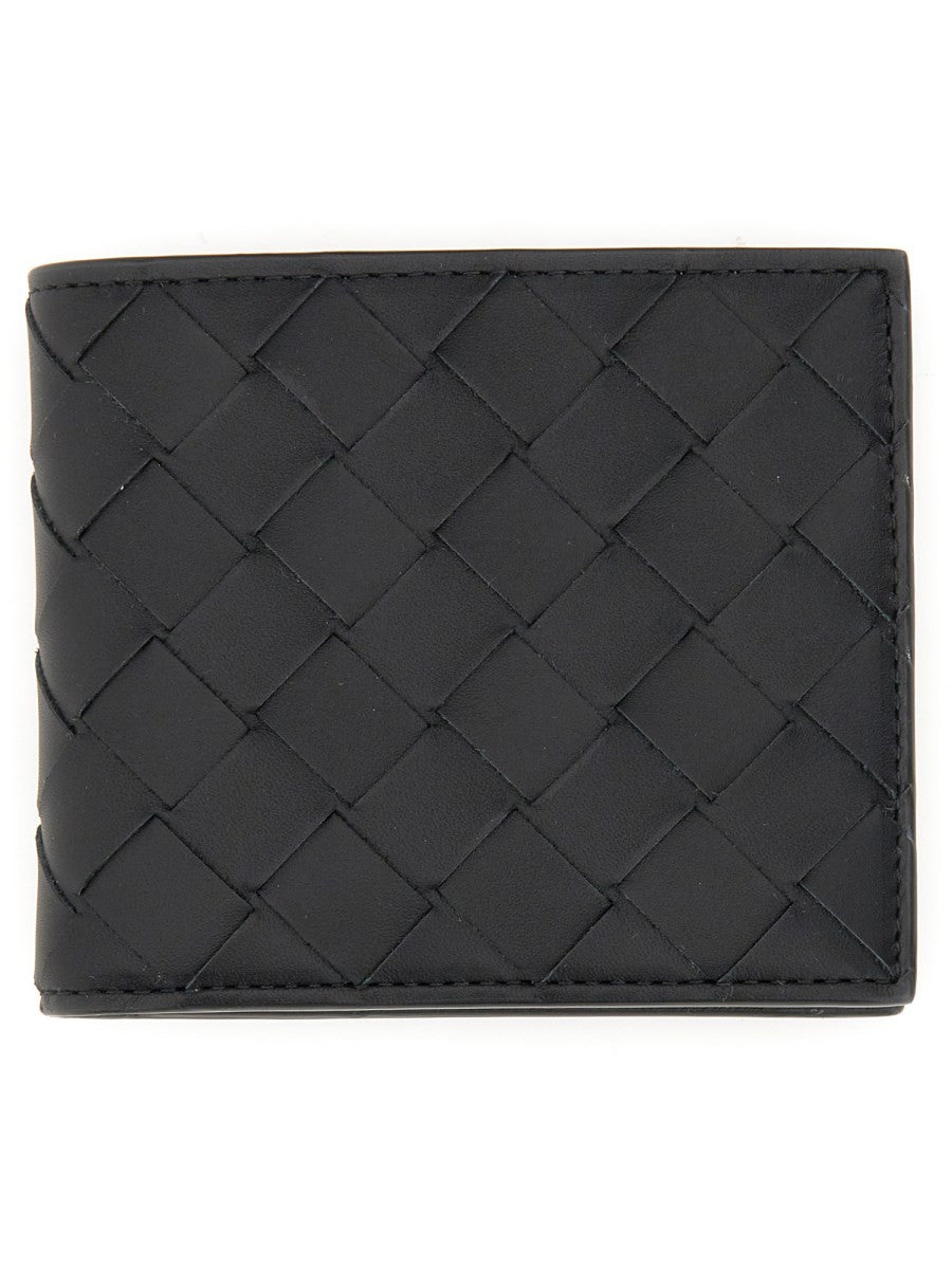 Bottega Veneta Men's Leather BI Fold Wallet Black