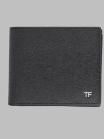 Tom Ford Men's Portafoglio BI Fold in Pelle Black