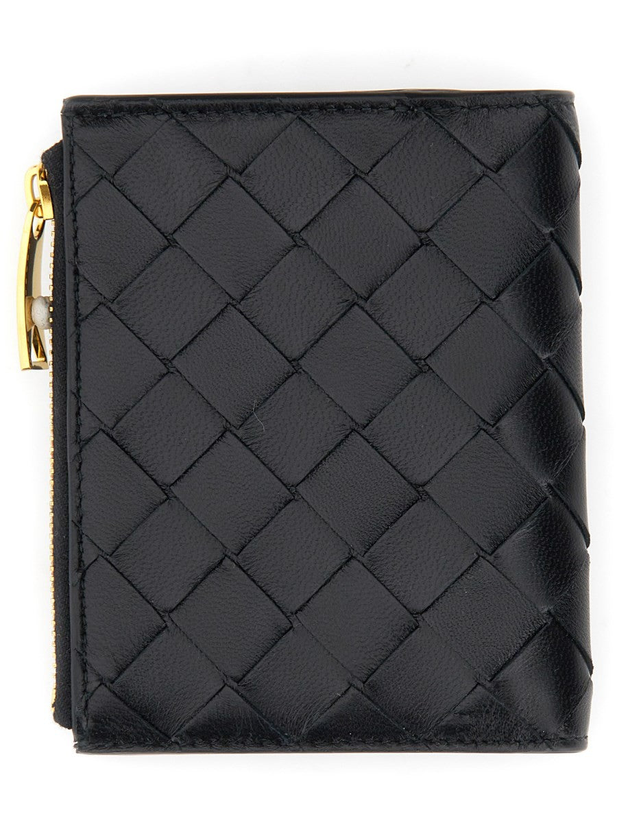 Bottega Veneta Women's Portafoglio BI Fold Black