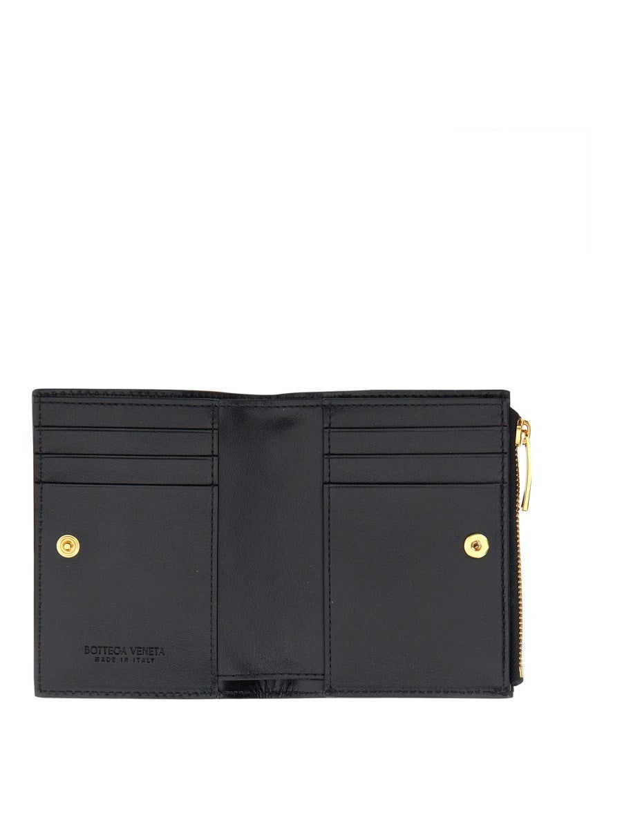 Bottega Veneta Women's BI Fold Wallet Black, view 3