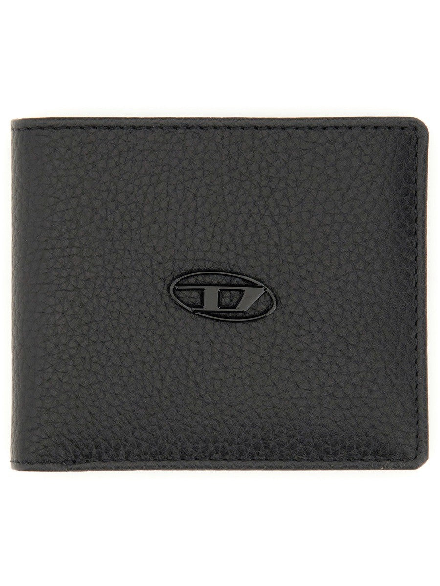Diesel Men's Portafoglio Bifold Con Black