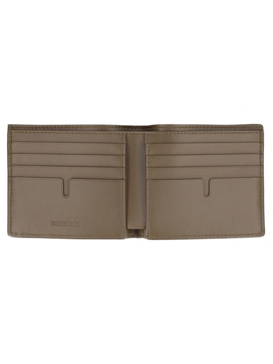 Burberry Men's Bifold Wallet with Print Check Beige, view 3