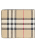 Burberry Women's Bifold Wallet with Print Check Beige, view 2