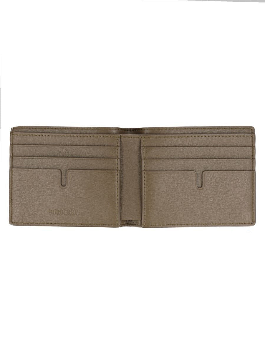 Burberry Men's Bifold Wallet with Print Check Beige, view 3