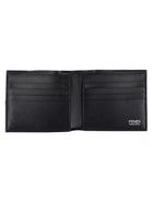 Fendi Men's Bifold FF Wallet with Fascia in Jacquard Black