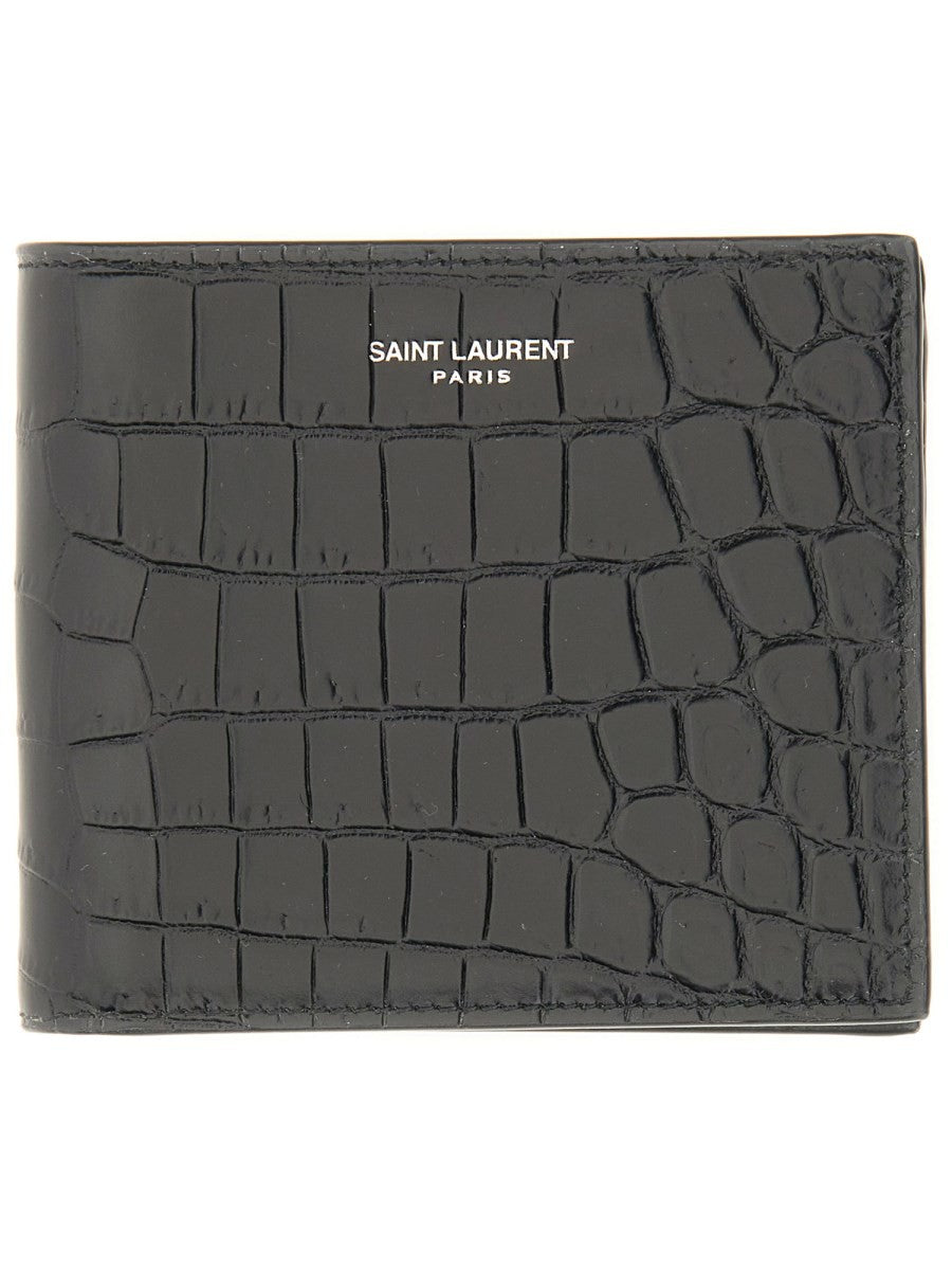 Saint Laurent Men's Portafoglio Bifold Black