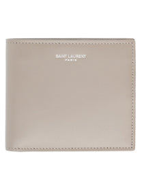 Saint Laurent Men's Portafoglio Bifold Beige
